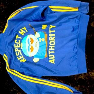 South Park jogger jacket in royal blue with yellow accents